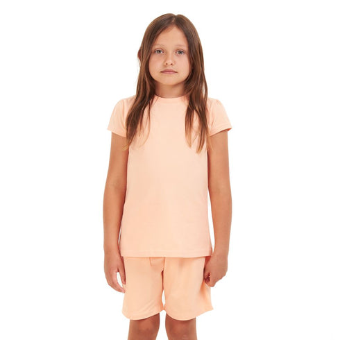Girls summer pajama set Simon t-shirt +shorts
